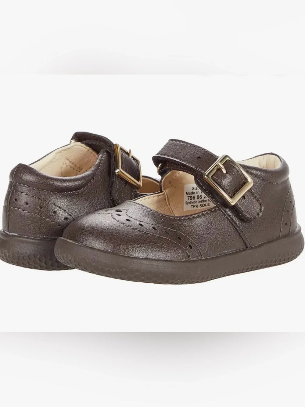 Livie and Luca girls Mary Jane in brown colour
